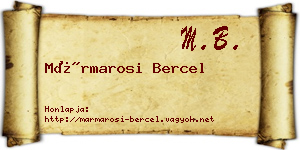Mármarosi Bercel névjegykártya